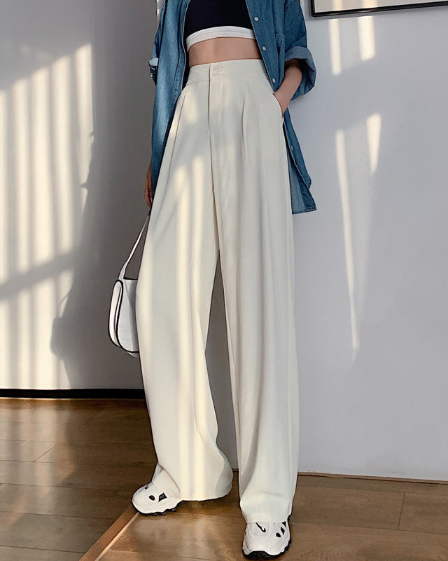 Dambyxor Med Vida Ben, Hög Midja Och Rakt Fall