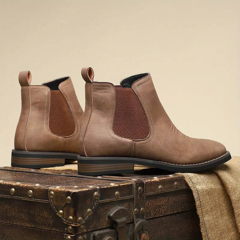 Chelsea Boots För Herr Med Slip-On Design Och Halksäker Sula