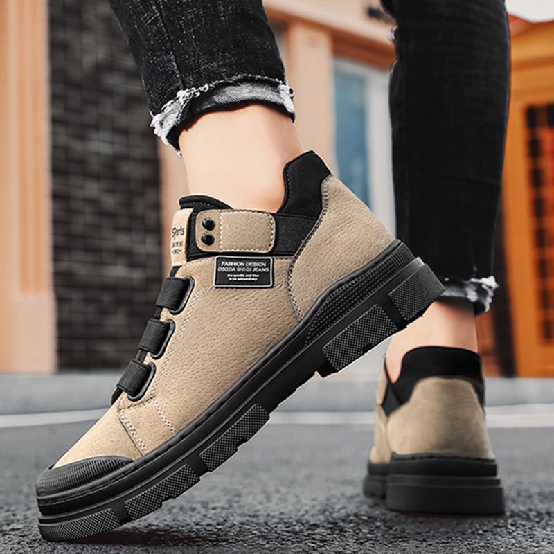 Herr Vintersneakers Med Resårband Och Mellanhög Design