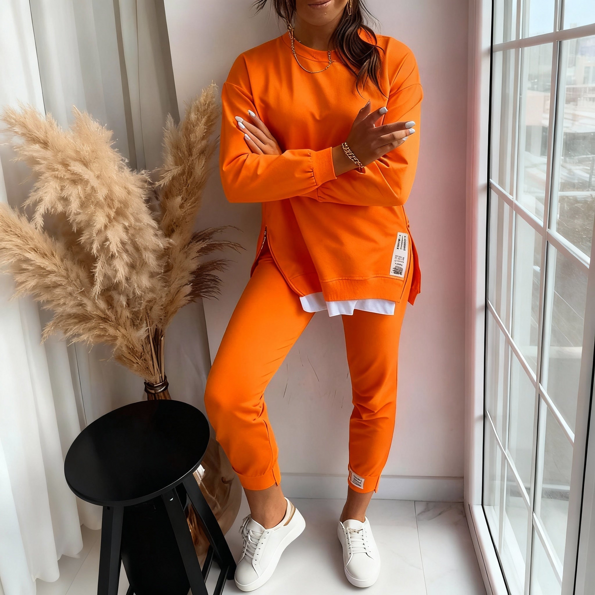 Loungewear-Set För Kvinnor, Tröja Och Byxor