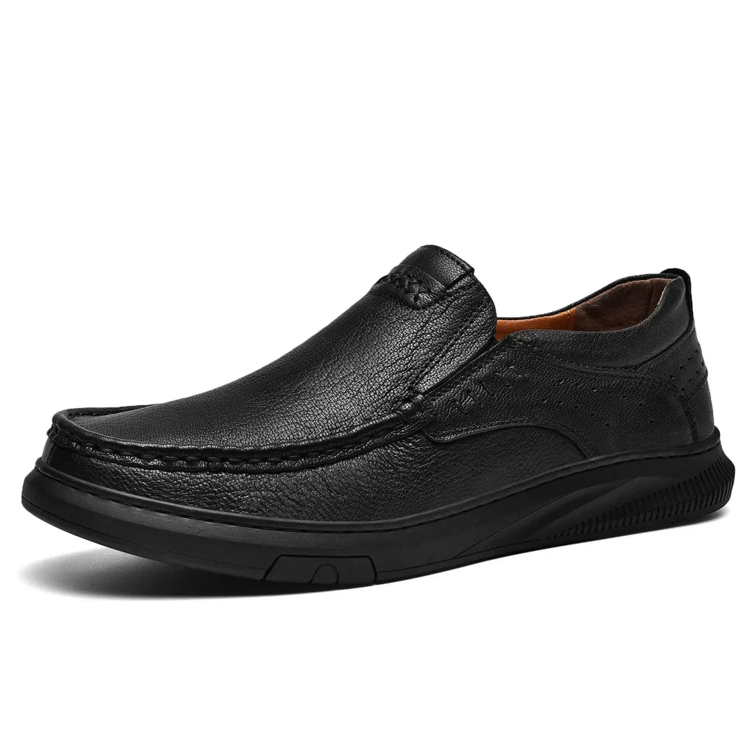 Herrloafers I Äkta Läder Med Bekväm Passform