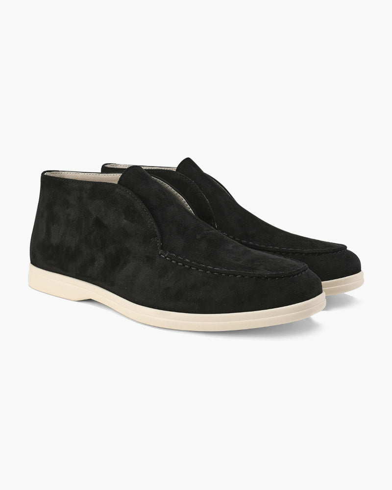 Herr Slip-On Mockasiner Med Sydd Ovandel