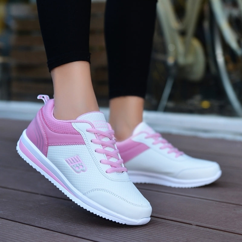 Damsportsneakers Med Snörning, Rund Tå Och Lätt Eva-Sula