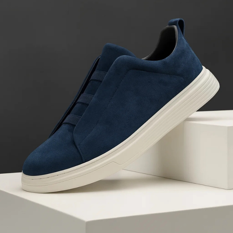 Herrsneakers I Mockastil Med öGlor, Stretchiga Snören, Vadderad Innersula