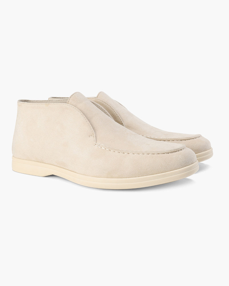 Herr Slip-On Mockasiner Med Sydd Ovandel