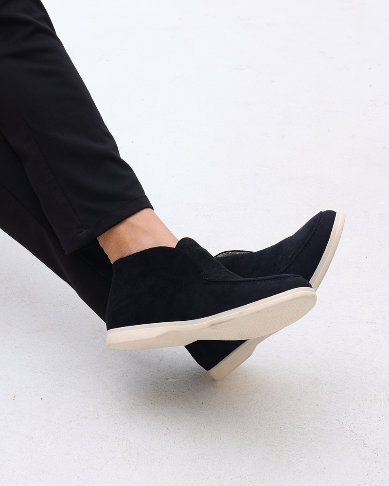 Herr Slip-On Mockasiner Med Sydd Ovandel