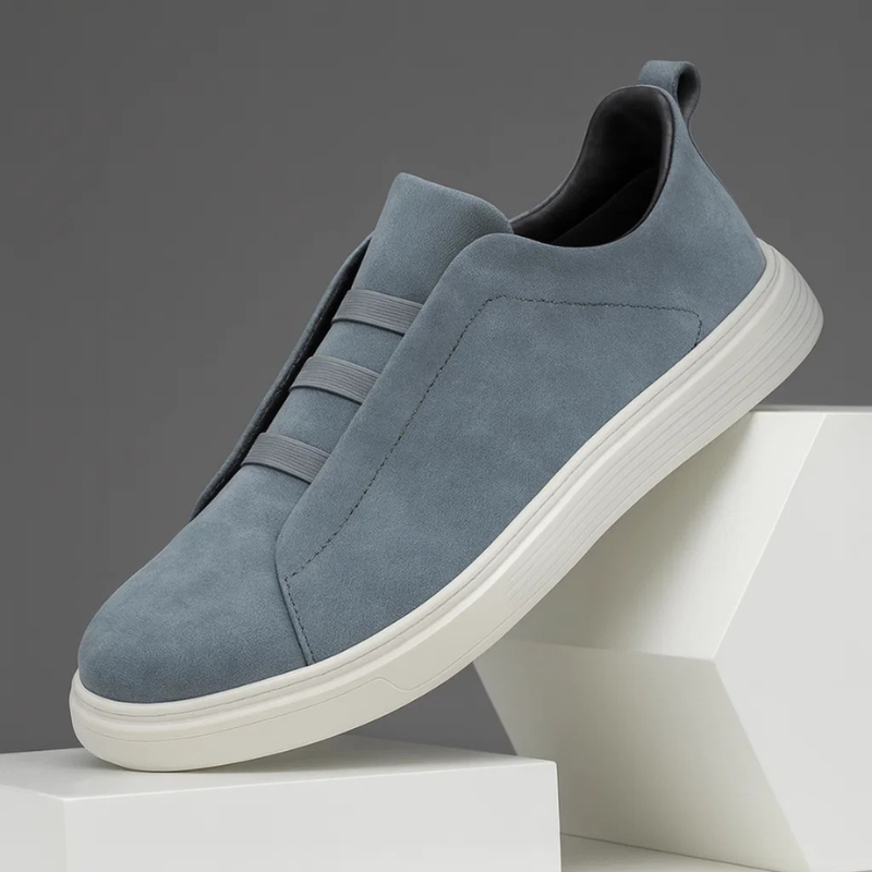 Herrsneakers I Mockastil Med öGlor, Stretchiga Snören, Vadderad Innersula