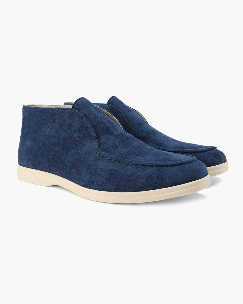 Herr Slip-On Mockasiner Med Sydd Ovandel