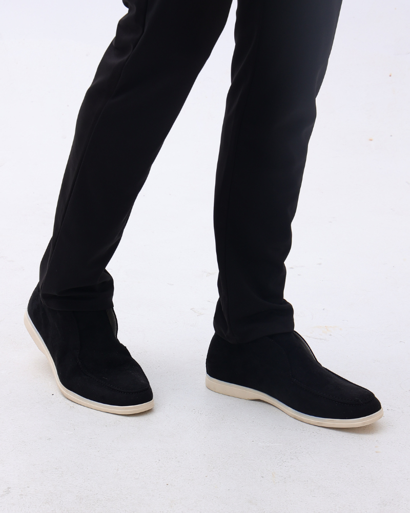 Herr Slip-On Mockasiner Med Sydd Ovandel