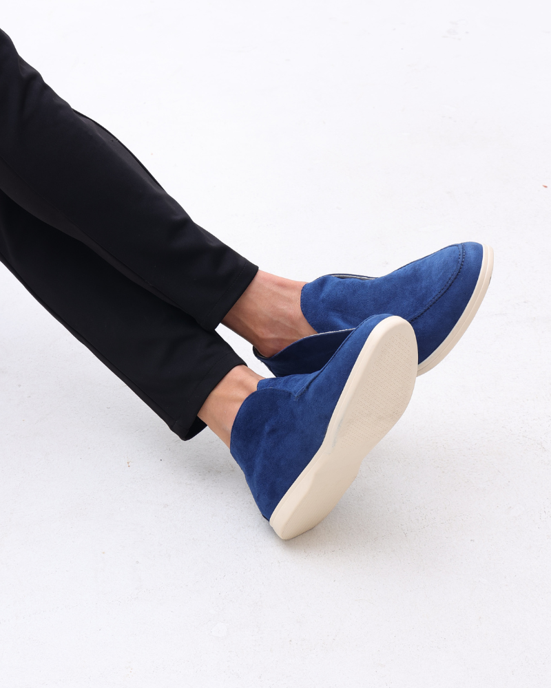 Herr Slip-On Mockasiner Med Sydd Ovandel