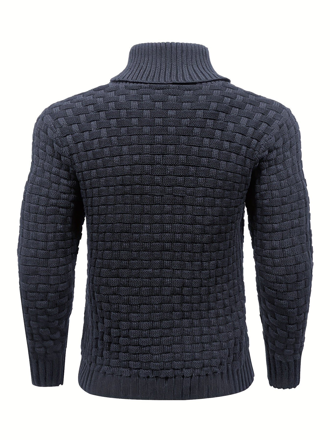 Herr Tröja i Waffle Knit med Sjalkrage