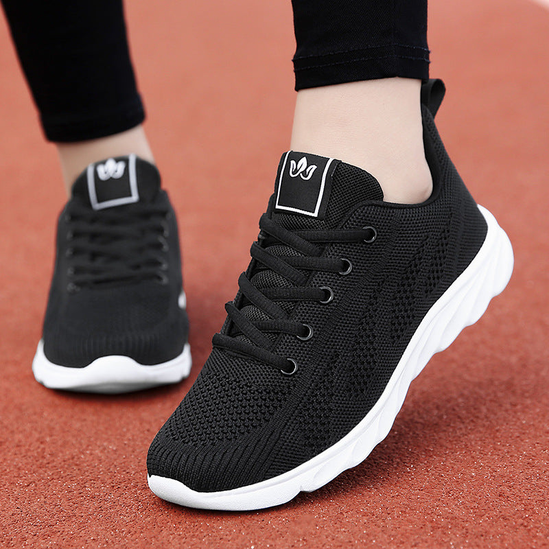 Damsneakers I Mesh Med Eva-Sula Och Snörning Framtill
