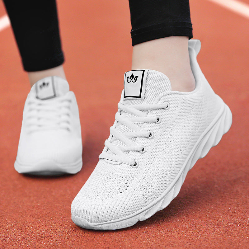 Damsneakers I Mesh Med Eva-Sula Och Snörning Framtill