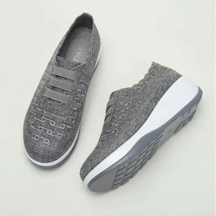Herr Sommar Slip On Mesh Skor Rund Tå Elastiskt Övre Arch Support