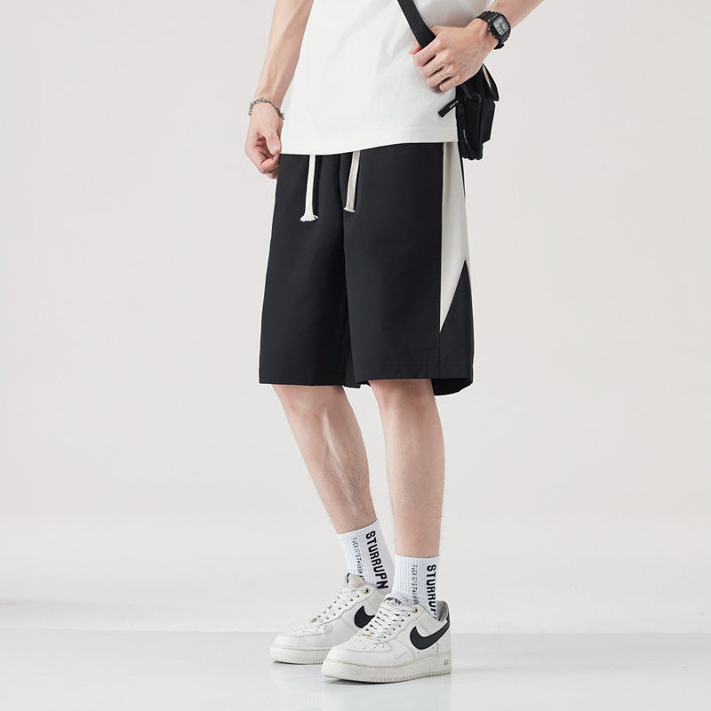 Herr Sommarsportshorts Lätta Lös Passform Rak Skärning Mikroelastisk