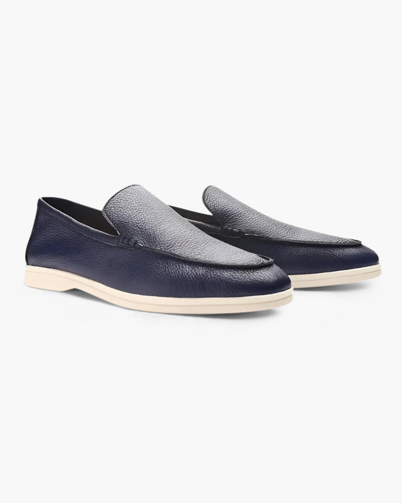 Herrslip-On Loafers Med Sydd Ovandel