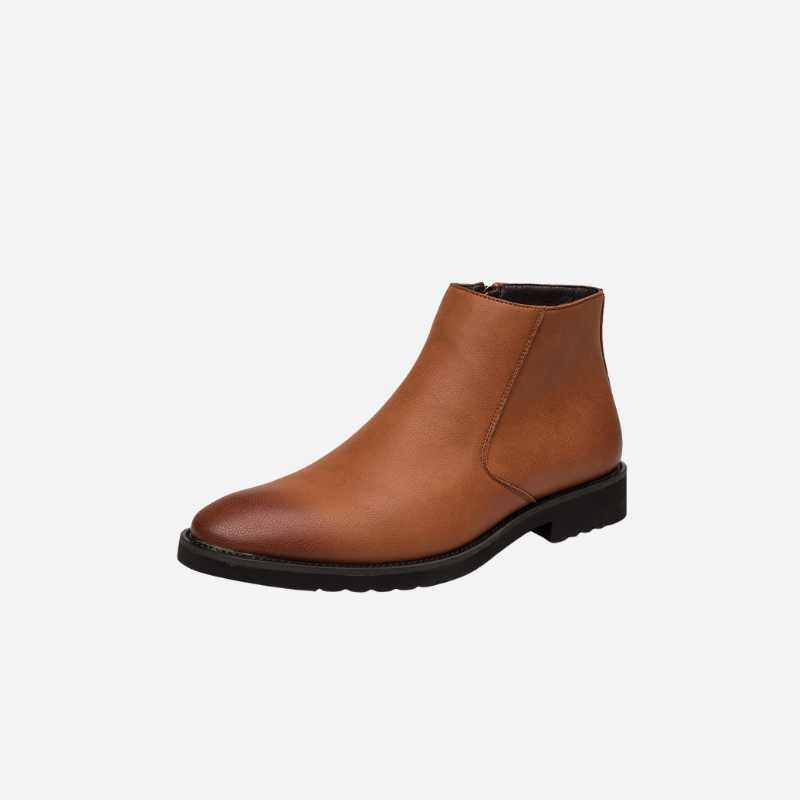 Chelsea Boots För Herr Med Slip-On Design Och Elastiska Sidor