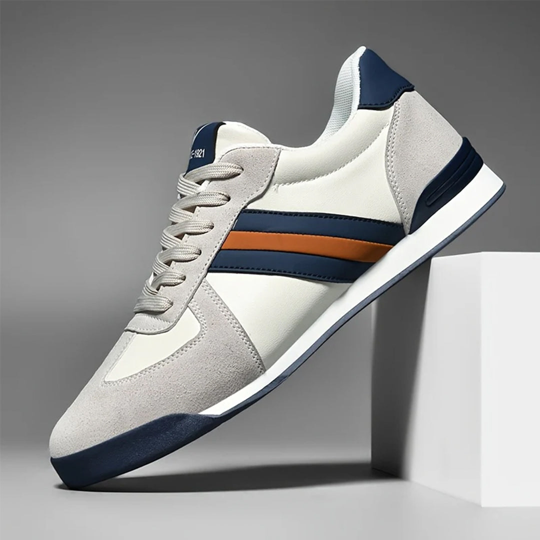 Herr Låga Sneakers Med Stripe Detalj Och Dämpad Insida