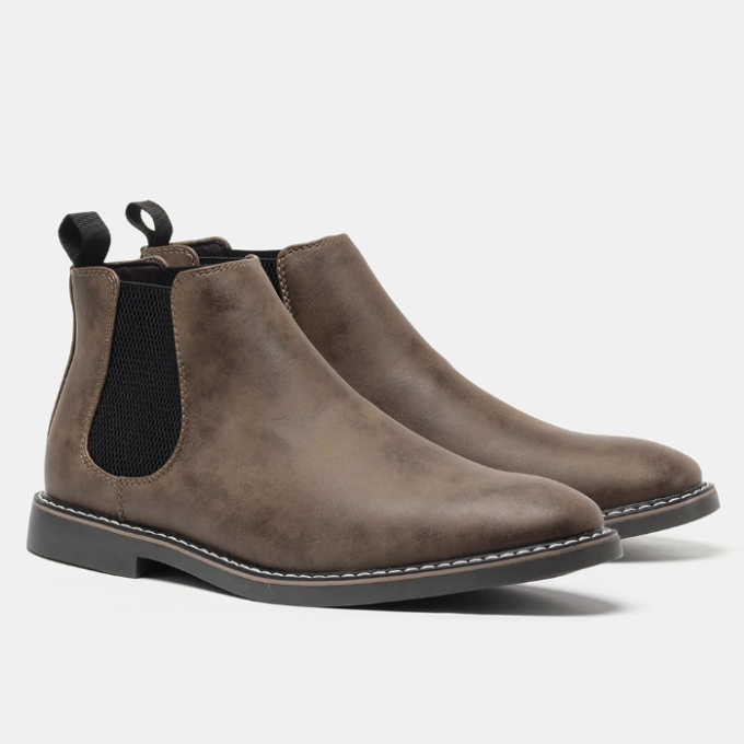 Herr Chelsea Boots Slip-On Elastisk Stötdämpande Sula