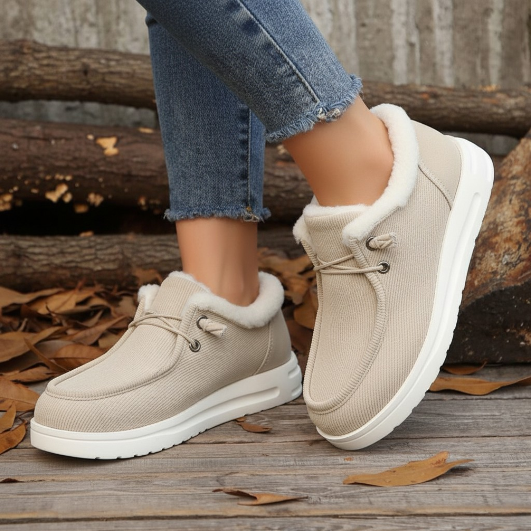 Dam Vinterskor Slip-On med Halkfri Sula och Flexibel Passform