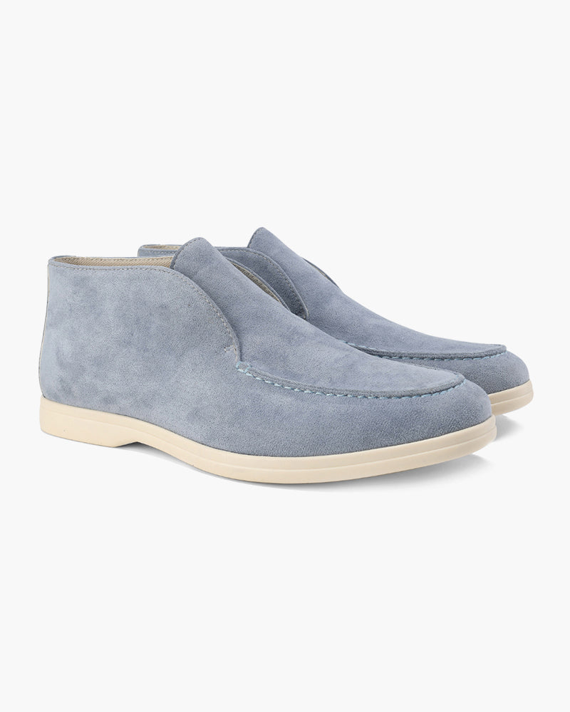 Herr Slip-On Mockasiner Med Sydd Ovandel