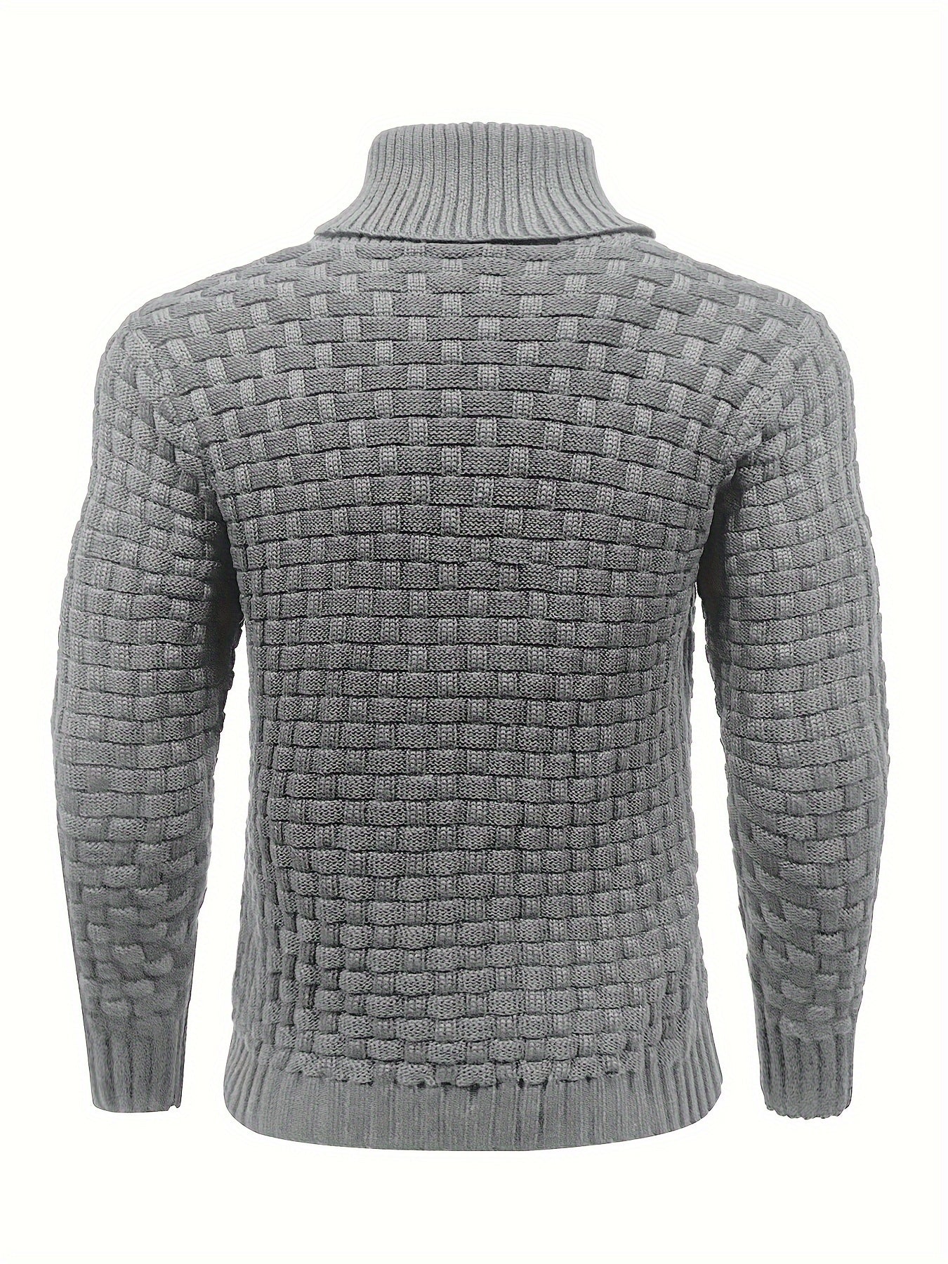 Herr Tröja i Waffle Knit med Sjalkrage