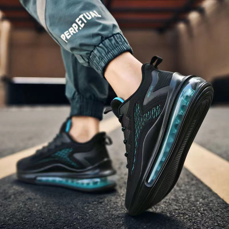 Herrsneakers Med Andningsfunktion Och Snörning