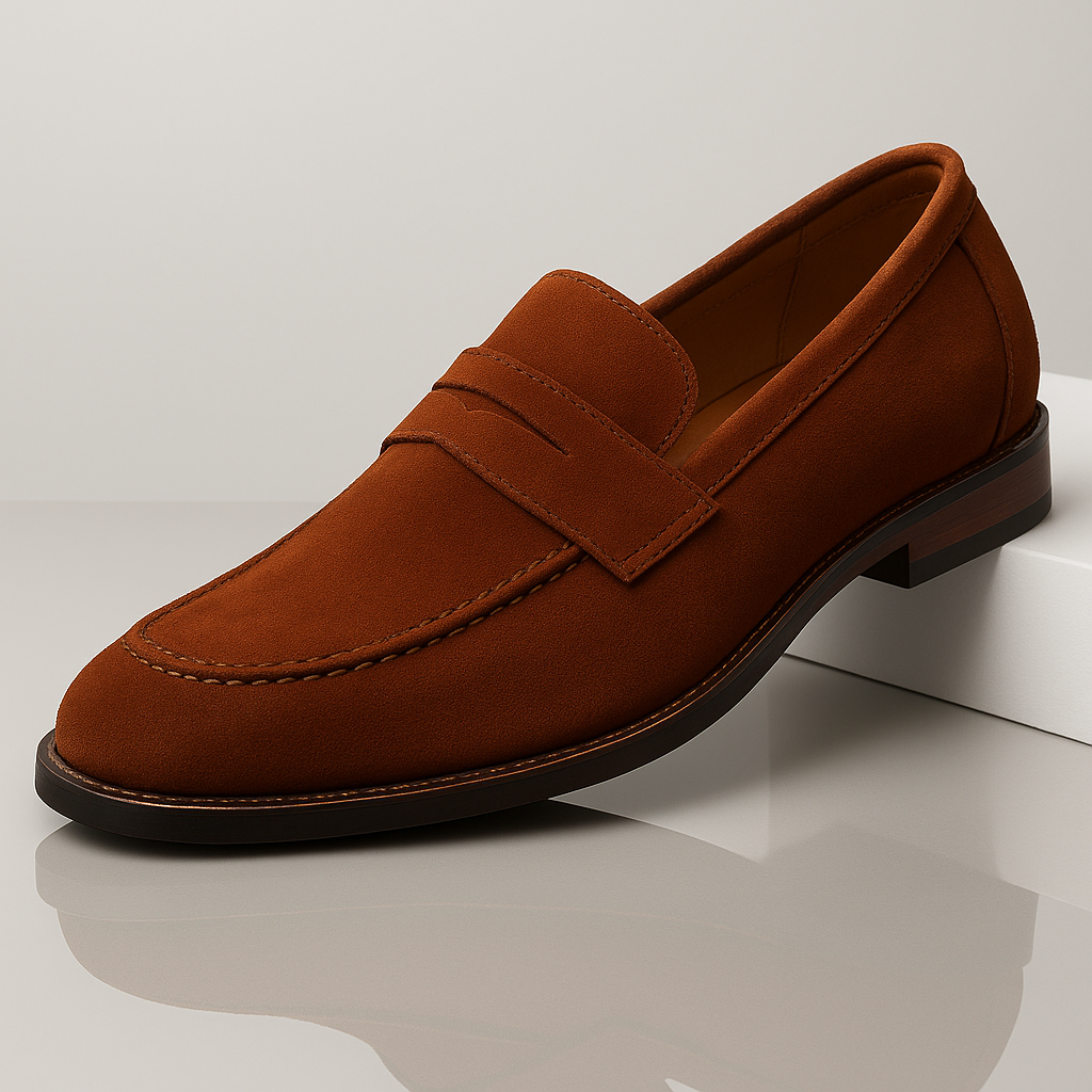 Herrloafers Mockaliknande Yta Ergonomisk Sula Mångsidig Design