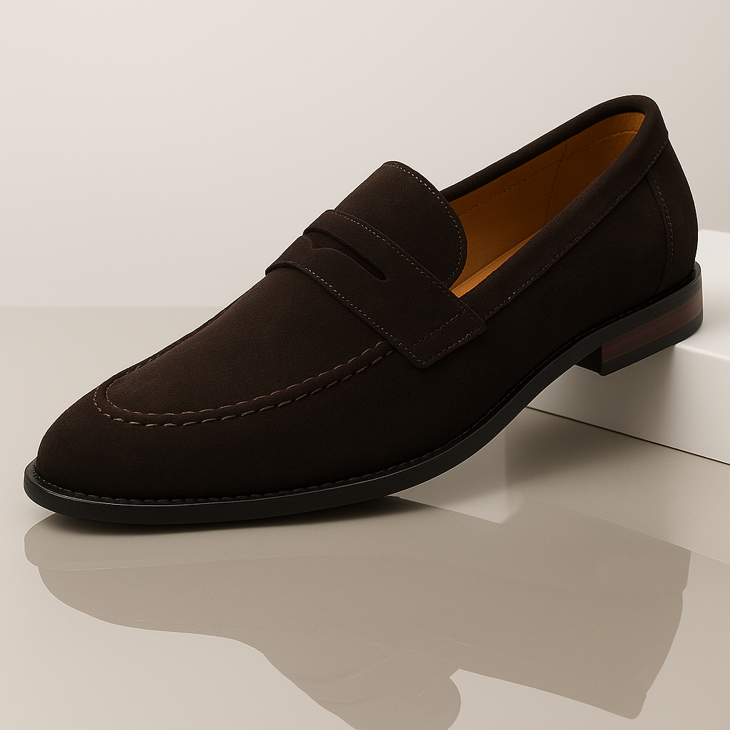 Herrloafers Mockaliknande Yta Ergonomisk Sula Mångsidig Design
