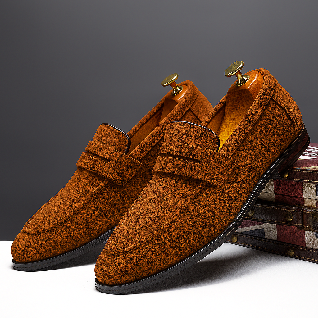 Herrloafers Mockaliknande Yta Ergonomisk Sula Mångsidig Design