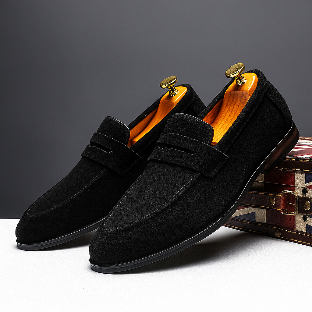 Herrloafers Mockaliknande Yta Ergonomisk Sula Mångsidig Design
