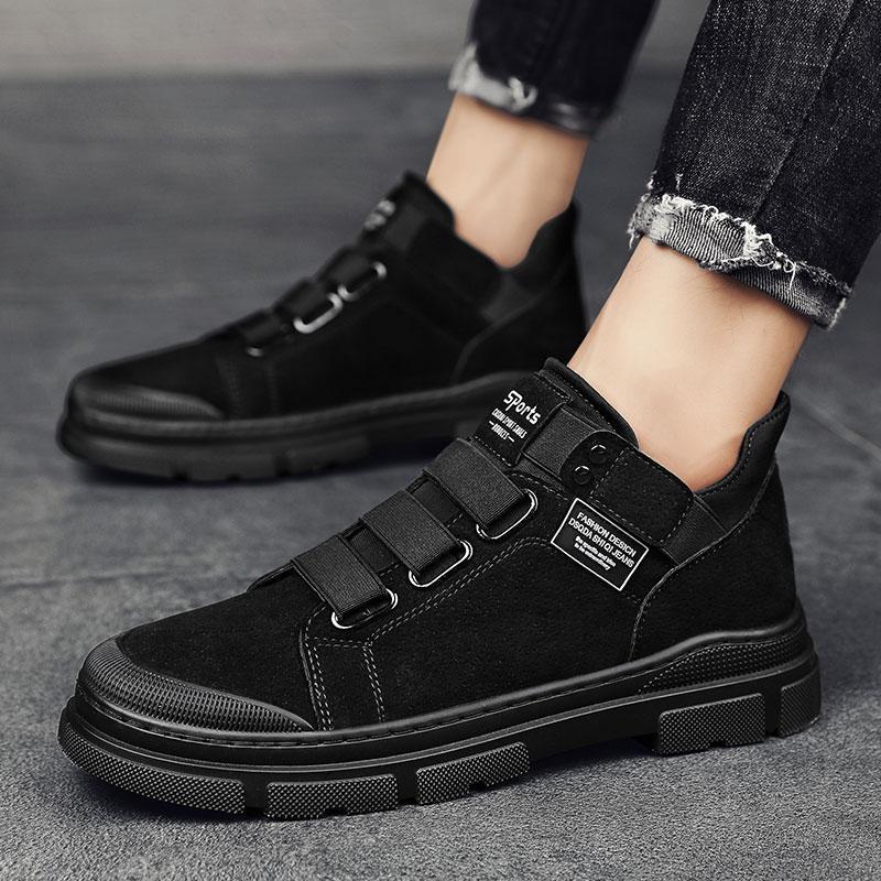 Herr Vintersneakers Med Resårband Och Mellanhög Design
