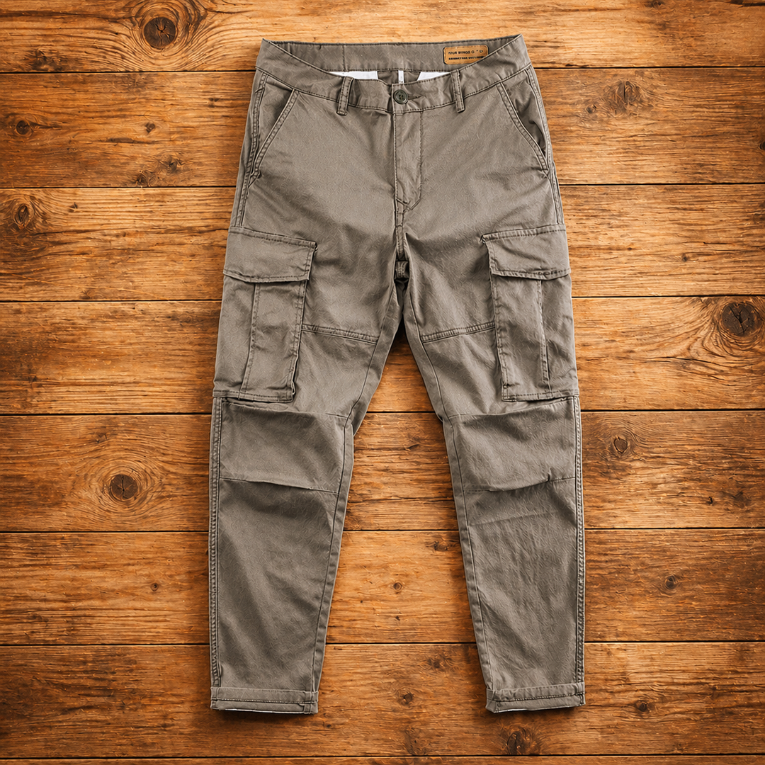 Herr Slim Cargo Byxor Flerfickorsdesign Normal Passform