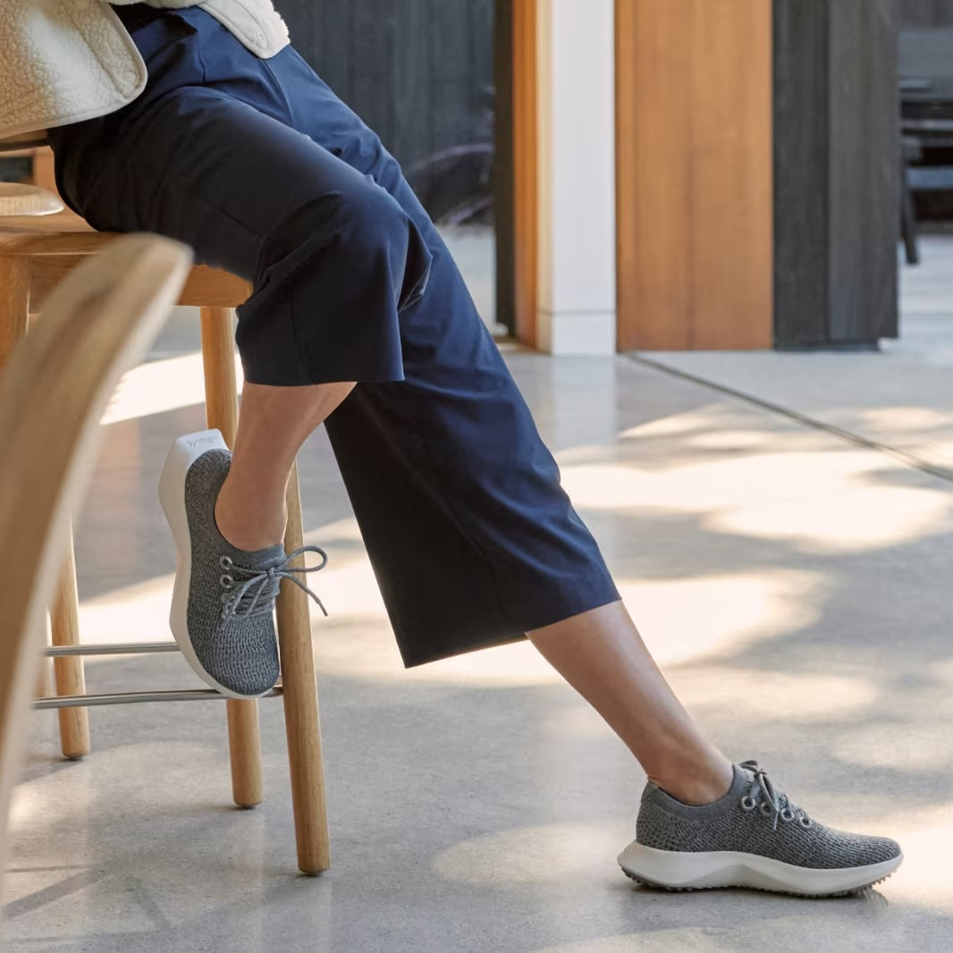 Damsneakers I Ett Stycke, Stickad Ovandel Med Greppsula