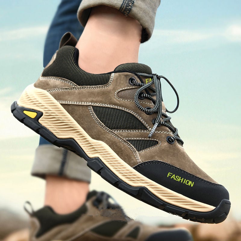 Herrsneakers Med Snörning, Låg Topp Och Platt Sula