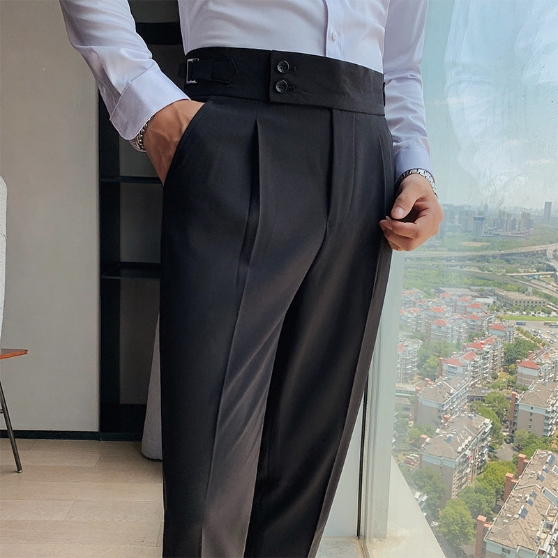 Herr Slim Fit Byxor Stretchtyg Modern Skärning