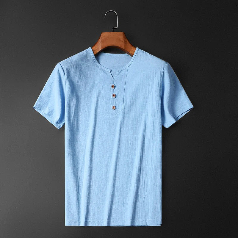 Lätt T-Shirt Med Rund Hals Och Avslappnad Passform För Män