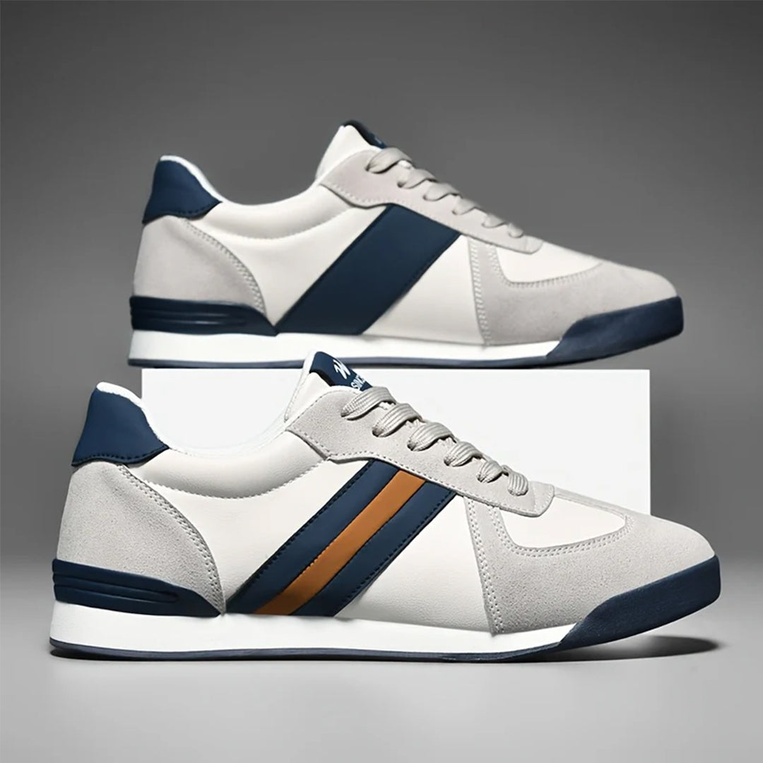 Herr Låga Sneakers Med Stripe Detalj Och Dämpad Insida