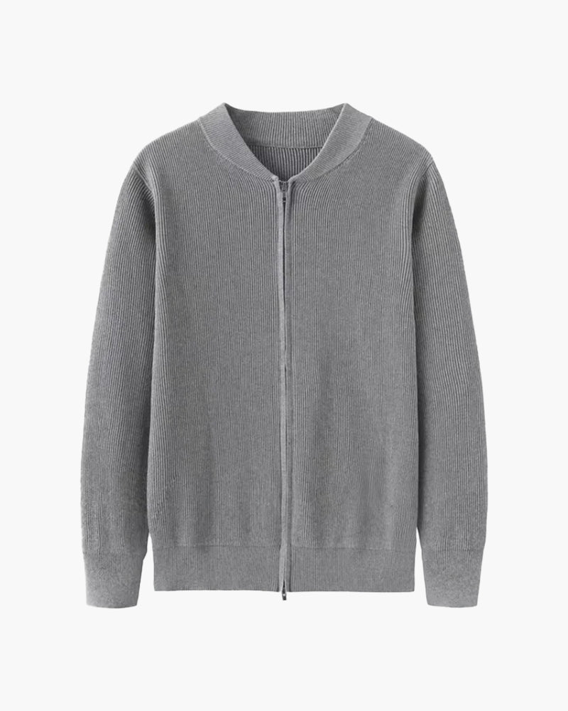 Herrväst Med Tät Stickad Design Och äRmlös Skärning