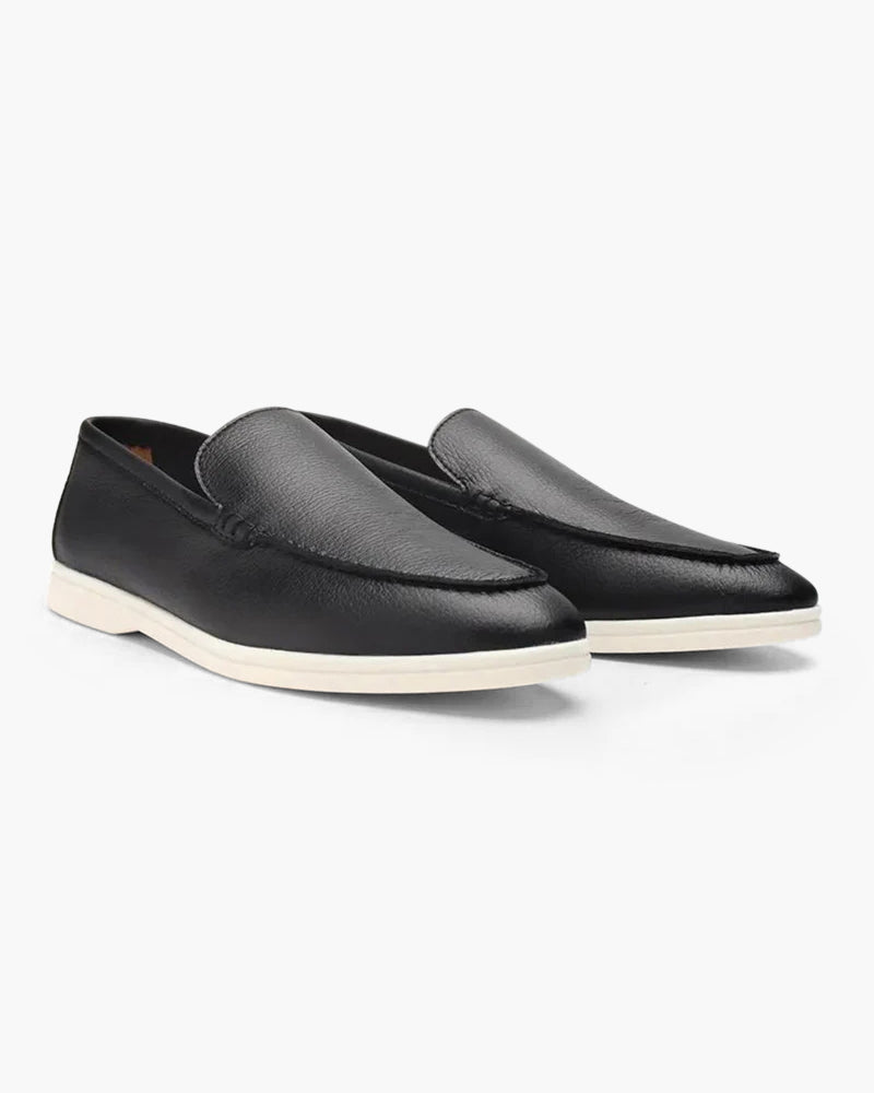 Herrslip-On Loafers Med Sydd Ovandel