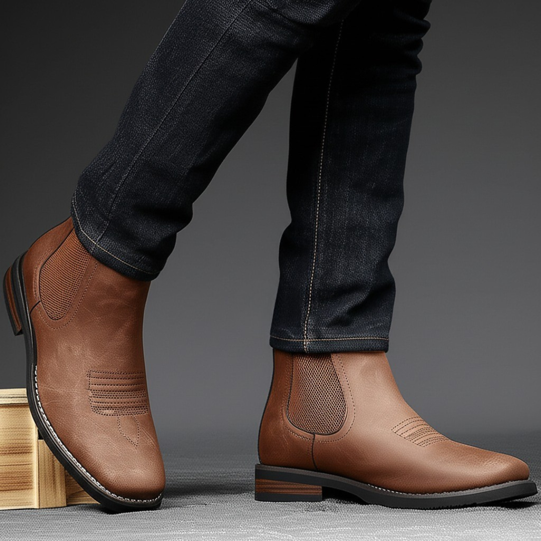 Chelsea Boots För Herr Med Slip-On Design Och Halksäker Sula