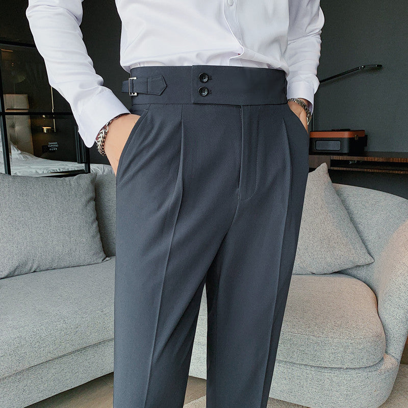 Herr Slim Fit Byxor Stretchtyg Modern Skärning