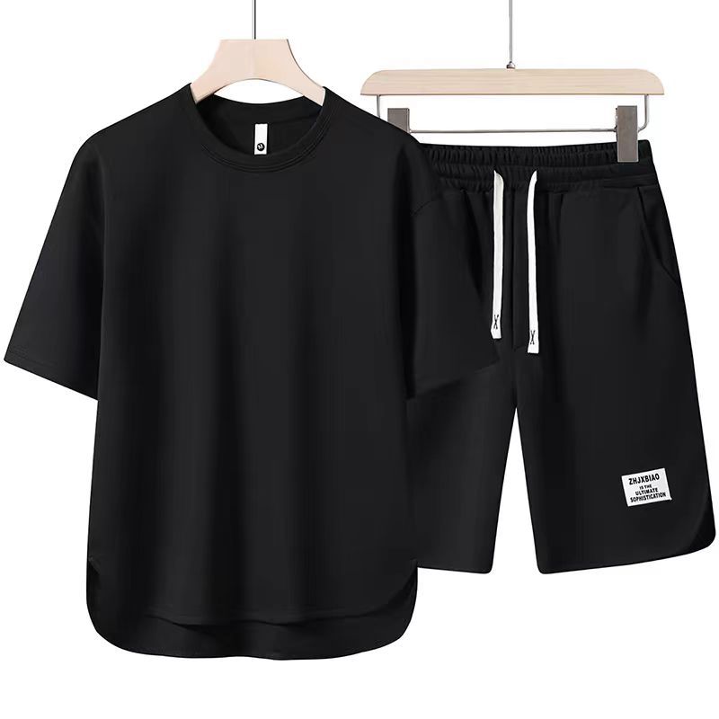 Herr Sommar T-shirt Kortärmad Rundhals Enfärgad
