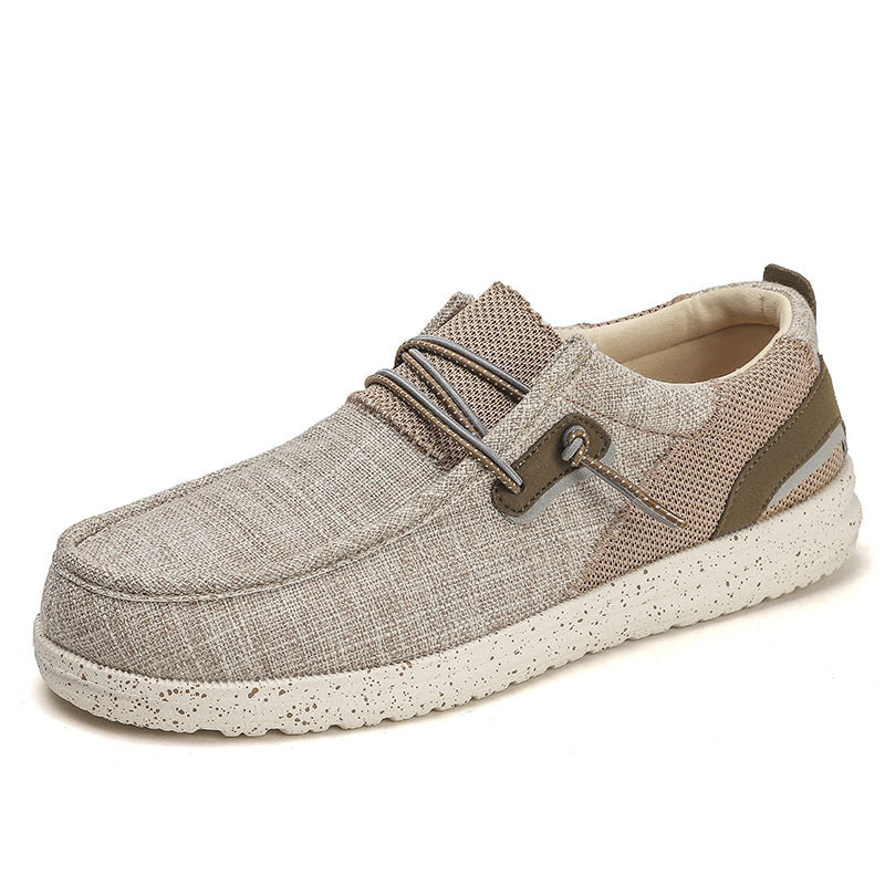 Herrloafers I Canvas Med Lätt Eva-Sula
