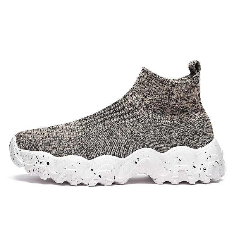 Herrskor Med Mellanhöga Slip-On-Platåskor