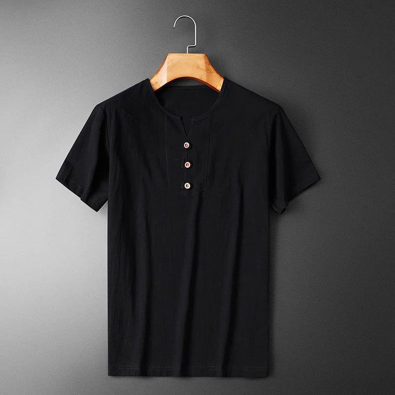Lätt T-Shirt Med Rund Hals Och Avslappnad Passform För Män