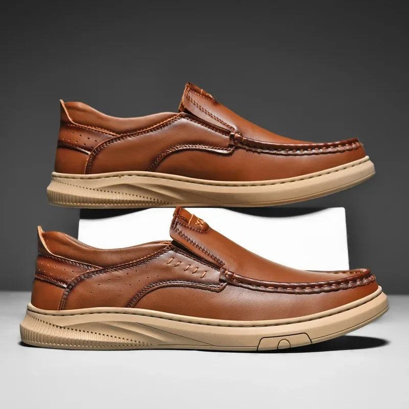 Herr Slip-On Loafers Med Dämpad Innersula Och Gummisula