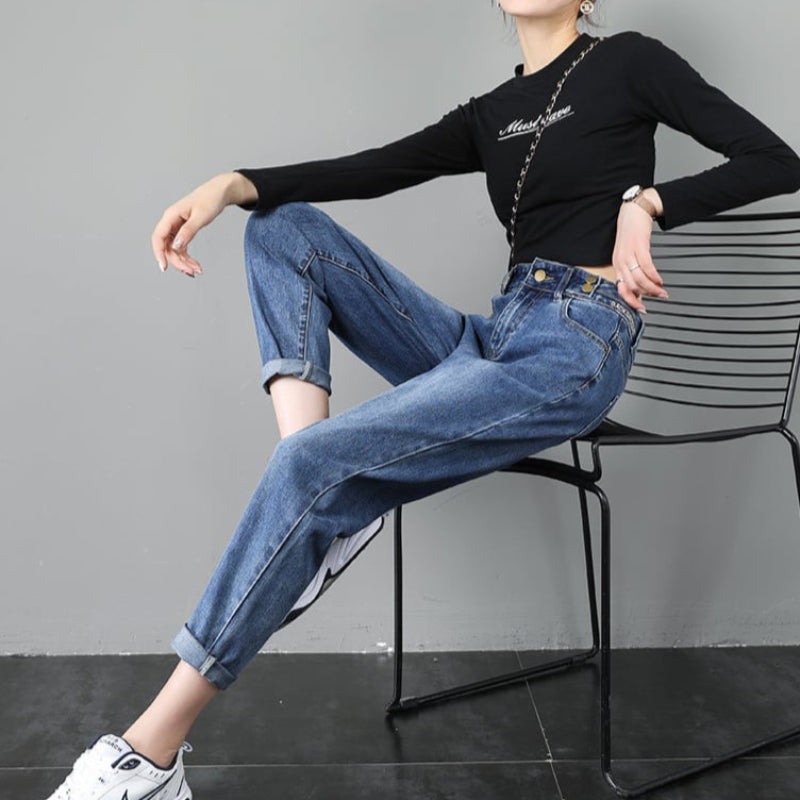 Lassi Jeans Med Hög Midja | Perfekt För Hösten