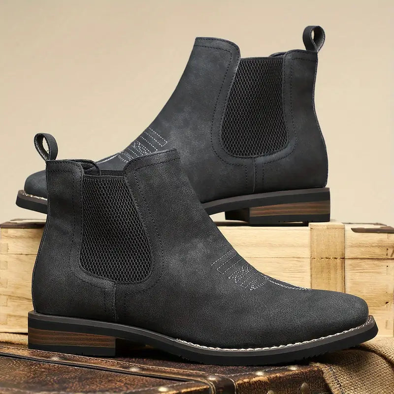 Chelsea Boots För Herr Med Slip-On Design Och Halksäker Sula