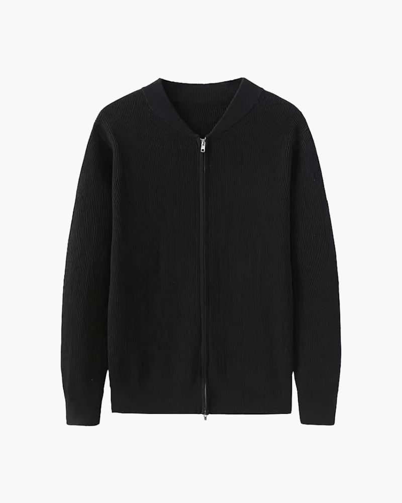 Herrväst Med Tät Stickad Design Och äRmlös Skärning
